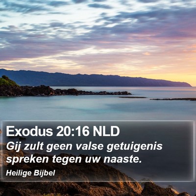 Exodus 20:16 NLD Bible Verse Image