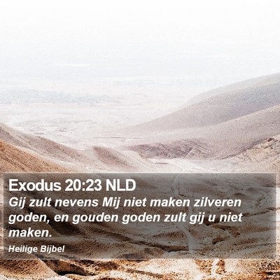 Exodus 20:23 NLD Bible Verse Image