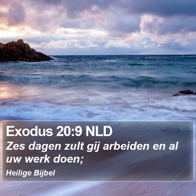 Exodus 20:9 NLD Bible Verse Image