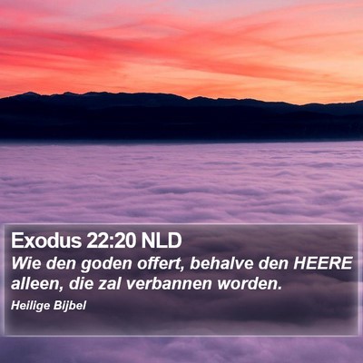 Exodus 22:20 NLD Bible Verse Image