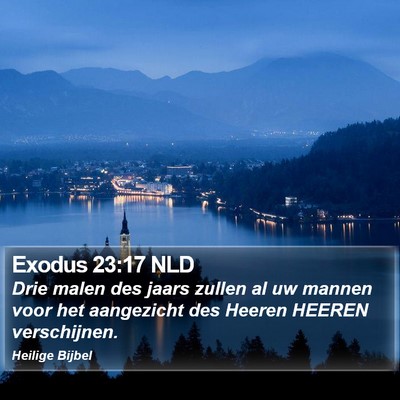 Exodus 23:17 NLD Bible Verse Image