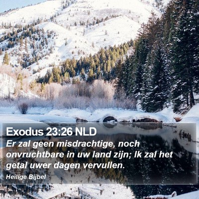 Exodus 23:26 NLD Bible Verse Image