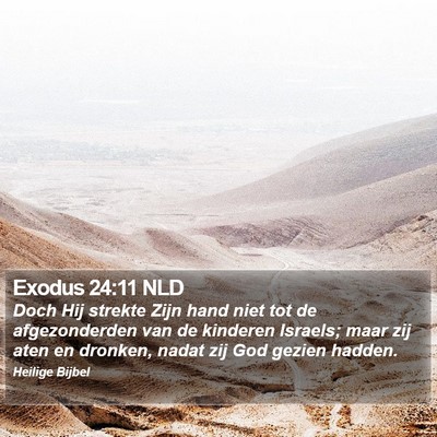 Exodus 24:11 NLD Bible Verse Image