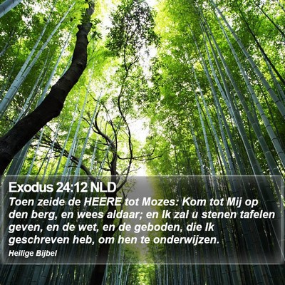 Exodus 24:12 NLD Bible Verse Image