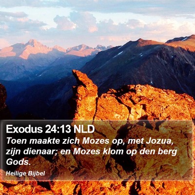 Exodus 24:13 NLD Bible Verse Image