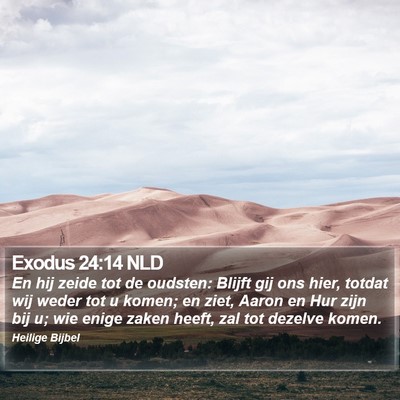 Exodus 24:14 NLD Bible Verse Image