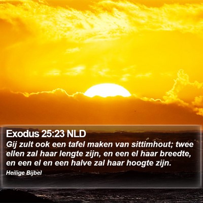 Exodus 25:23 NLD Bible Verse Image