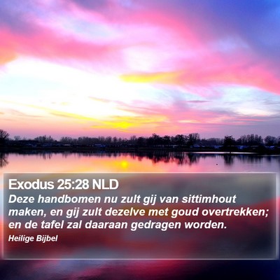 Exodus 25:28 NLD Bible Verse Image