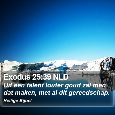 Exodus 25:39 NLD Bible Verse Image