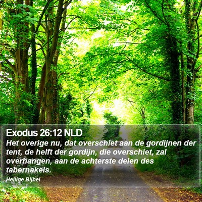 Exodus 26:12 NLD Bible Verse Image