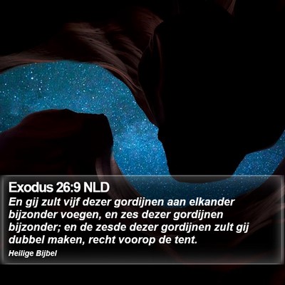 Exodus 26:9 NLD Bible Verse Image