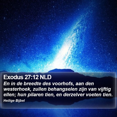 Exodus 27:12 NLD Bible Verse Image