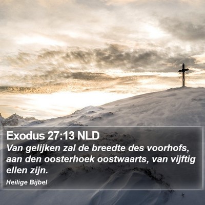 Exodus 27:13 NLD Bible Verse Image
