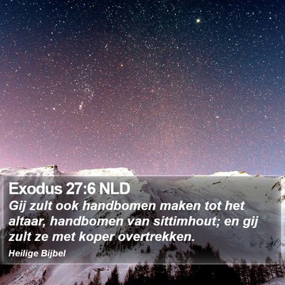 Exodus 27:6 NLD Bible Verse Image
