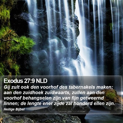 Exodus 27:9 NLD Bible Verse Image