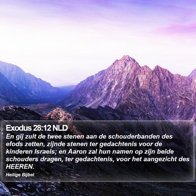 Exodus 28:12 NLD Bible Verse Image