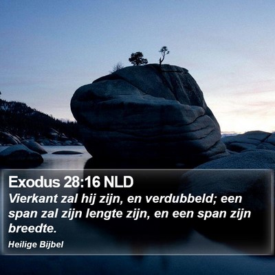 Exodus 28:16 NLD Bible Verse Image