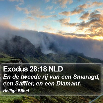 Exodus 28:18 NLD Bible Verse Image