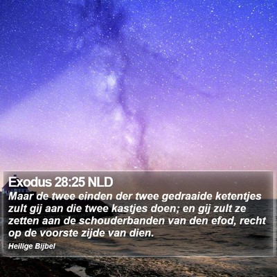 Exodus 28:25 NLD Bible Verse Image