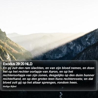 Exodus 29:20 NLD Bible Verse Image
