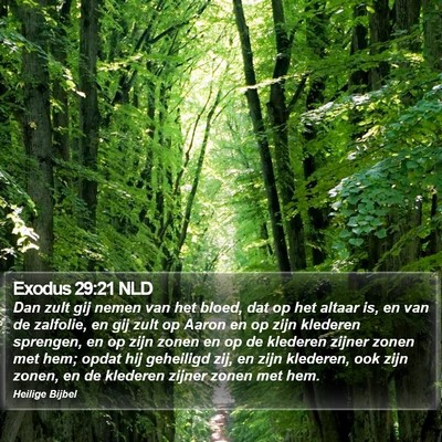 Exodus 29:21 NLD Bible Verse Image