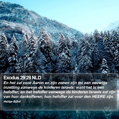 Exodus 29:28 NLD Bible Verse Image