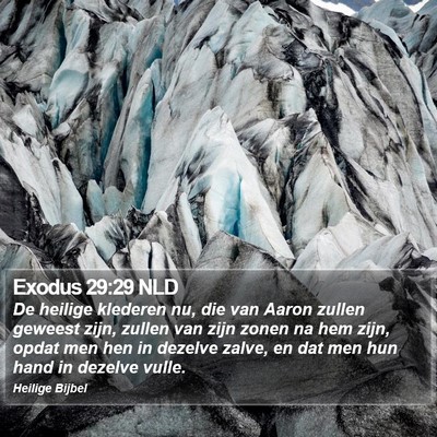 Exodus 29:29 NLD Bible Verse Image