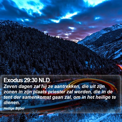 Exodus 29:30 NLD Bible Verse Image