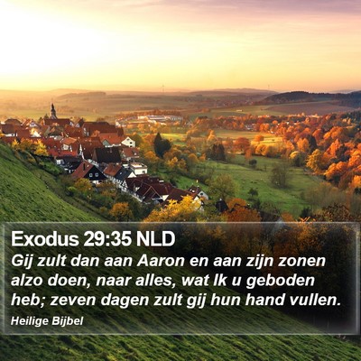 Exodus 29:35 NLD Bible Verse Image