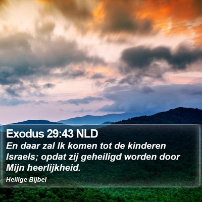 Exodus 29:43 NLD Bible Verse Image