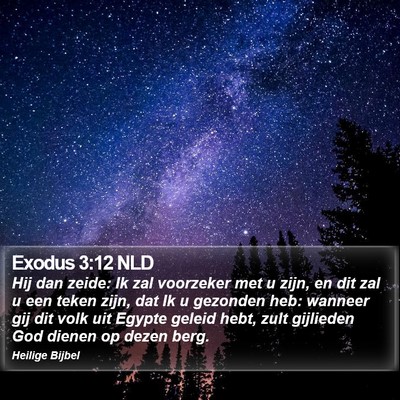 Exodus 3:12 NLD Bible Verse Image