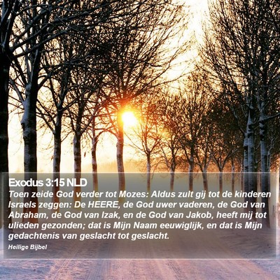 Exodus 3:15 NLD Bible Verse Image
