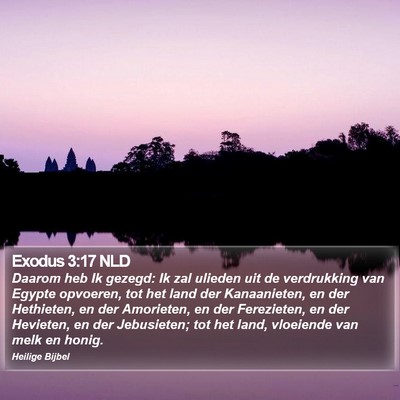 Exodus 3:17 NLD Bible Verse Image