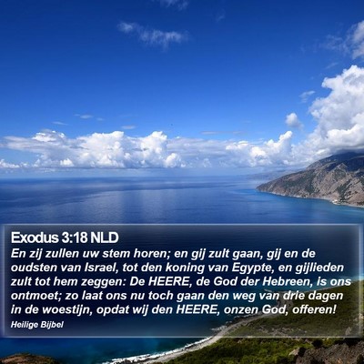 Exodus 3:18 NLD Bible Verse Image