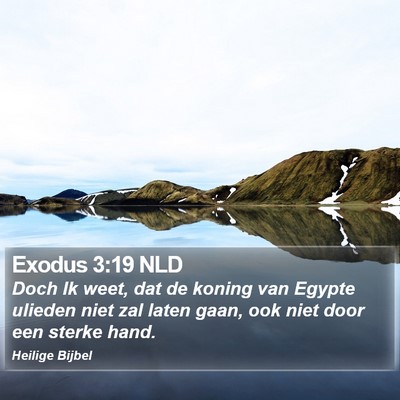 Exodus 3:19 NLD Bible Verse Image