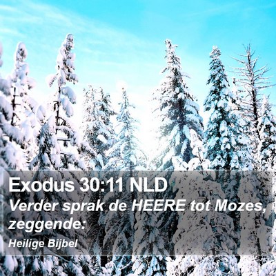 Exodus 30:11 NLD Bible Verse Image
