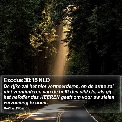 Exodus 30:15 NLD Bible Verse Image