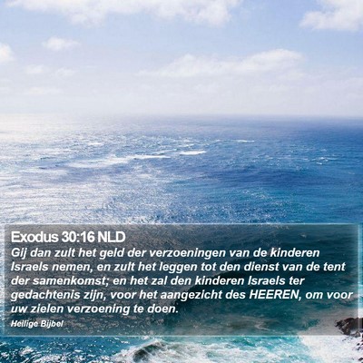 Exodus 30:16 NLD Bible Verse Image