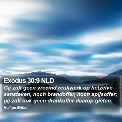 Exodus 30:9 NLD Bible Verse Image