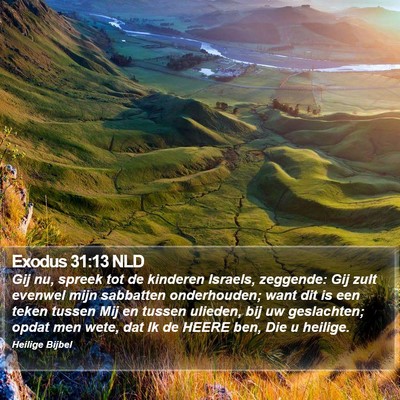 Exodus 31:13 NLD Bible Verse Image