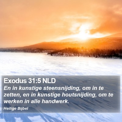 Exodus 31:5 NLD Bible Verse Image