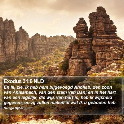 Exodus 31:6 NLD Bible Verse Image
