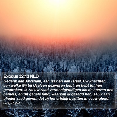 Exodus 32:13 NLD Bible Verse Image