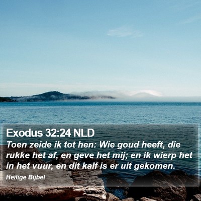 Exodus 32:24 NLD Bible Verse Image