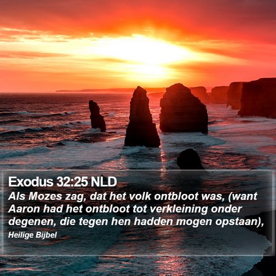 Exodus 32:25 NLD Bible Verse Image