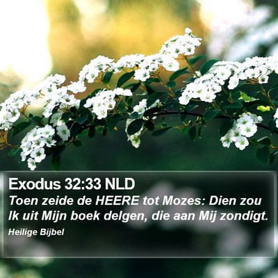 Exodus 32:33 NLD Bible Verse Image