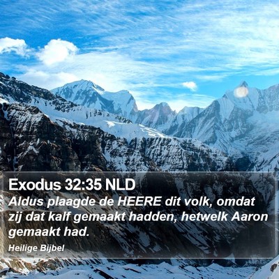 Exodus 32:35 NLD Bible Verse Image