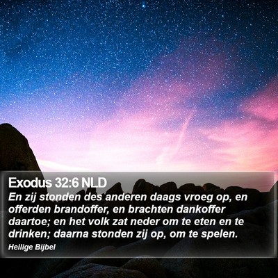 Exodus 32:6 NLD Bible Verse Image