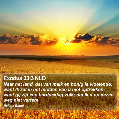 Exodus 33:3 NLD Bible Verse Image
