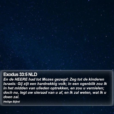 Exodus 33:5 NLD Bible Verse Image